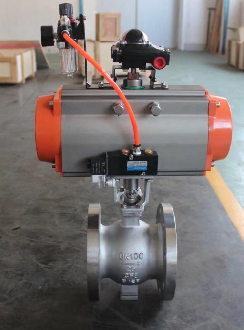 VQ670氣動(dòng)對(duì)夾式V型球閥
